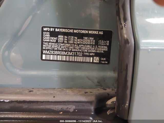 2021 MINI COUNTRYMAN WMZ83BR08M3M31702 Photo 8