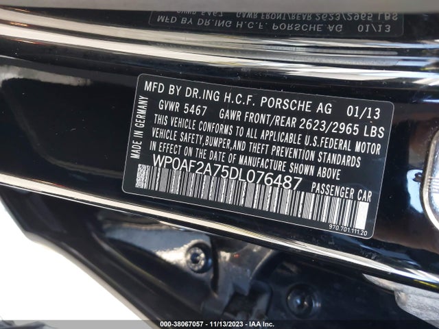 2013 PORSCHE PANAMERA WP0AF2A75DL076487 Photo 8