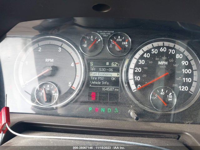 2011 RAM RAM 2500 LARAMIE VIN: 3D7UT2CL3BG583355