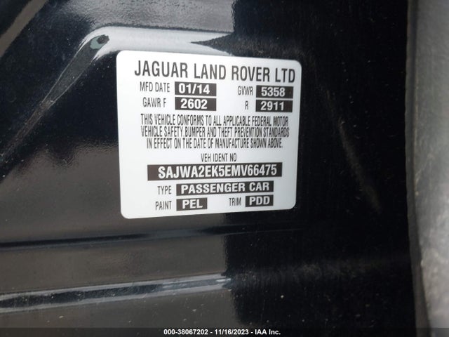 2014 JAGUAR XJ SAJWA2EK5EMV66475 Photo 8