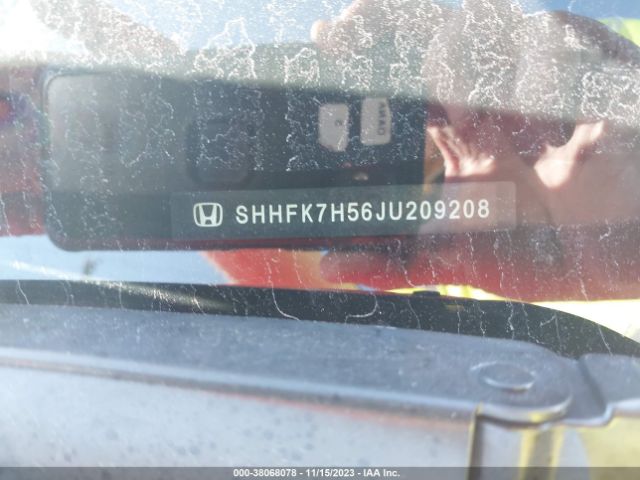 SHHFK7H56JU209208 Honda CIVIC EX