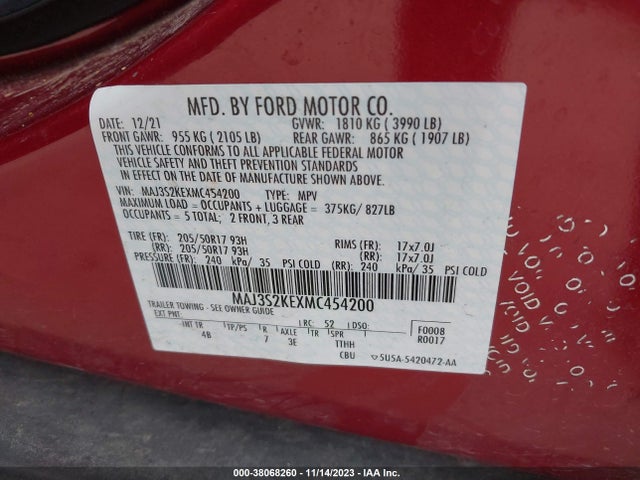 Ford Ecosport Titanium 2021 MAJ3S2KEXMC454200 Image 9