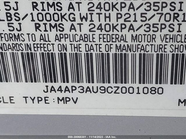 2012 MITSUBISHI OUTLANDER SPORT JA4AP3AU9CZ001080 Photo 8