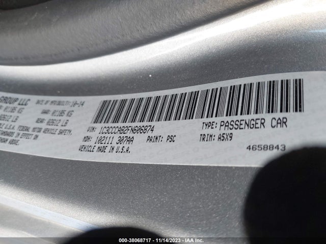 Chrysler 200 Limited 2015 1C3CCCAB2FN606874 Image 9