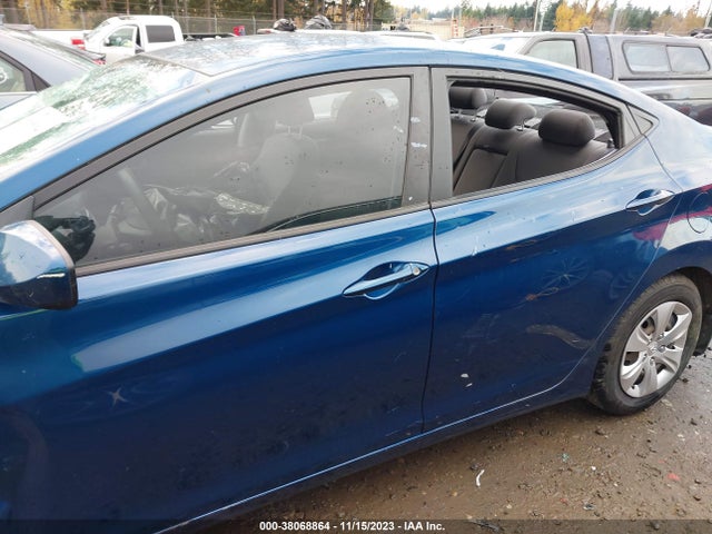 2016 HYUNDAI ELANTRA SE VIN: KMHDH4AE9GU516514