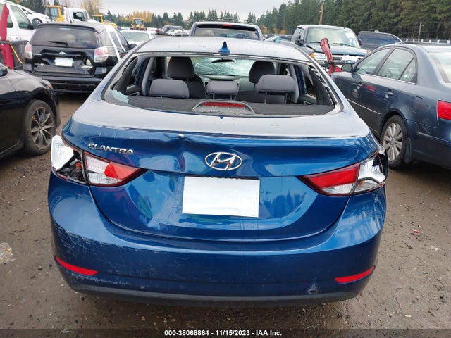 2016 HYUNDAI ELANTRA SE VIN: KMHDH4AE9GU516514