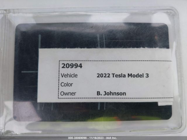 5YJ3E1EC4NF105396 Tesla Model 3 Performance Dual Motor All-wheel Drive