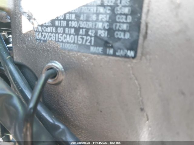 2012 KAWASAKI ZX1000 JKAZXCG15CA015721 Photo 9