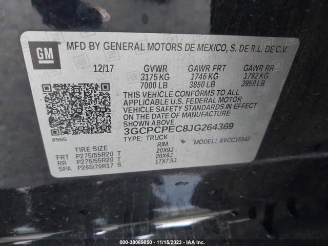Chevrolet Silverado 1500 Silverado Custom 2018 3GCPCPEC8JG264369 Image 9