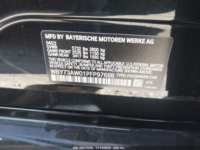 WBY73AW01PFP97688 BMW I4 Edrive40