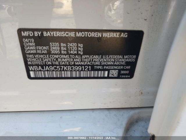 WBAJA9C57KB399121 BMW 530e Iperformance