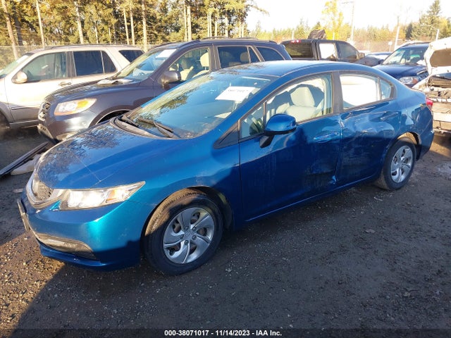 2013 HONDA CIVIC SDN LX VIN: 2HGFB2F54DH549528