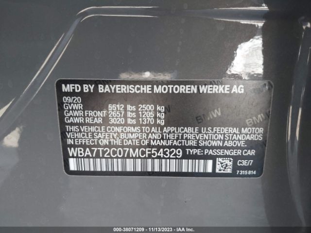 WBA7T2C07MCF54329 BMW 7 Series 740i