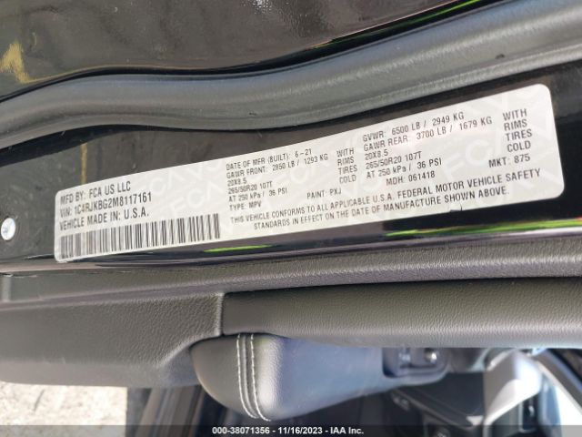 Jeep Grand Cherokee L Limited 4x4 2021 1C4RJKBG2M8117161 Image 9