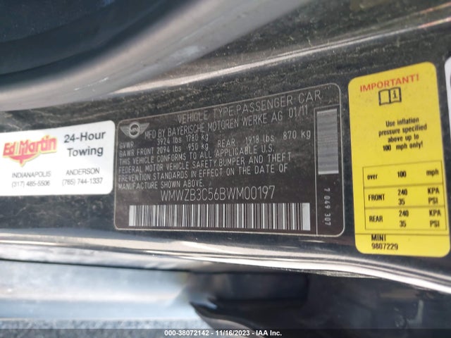 2011 MINI COOPER COUNTRYMAN WMWZB3C56BWM00197 Photo 8