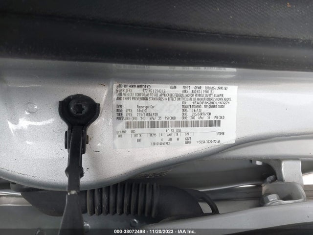 2013 FORD FOCUS SE VIN: 1FADP3K20DL163271
