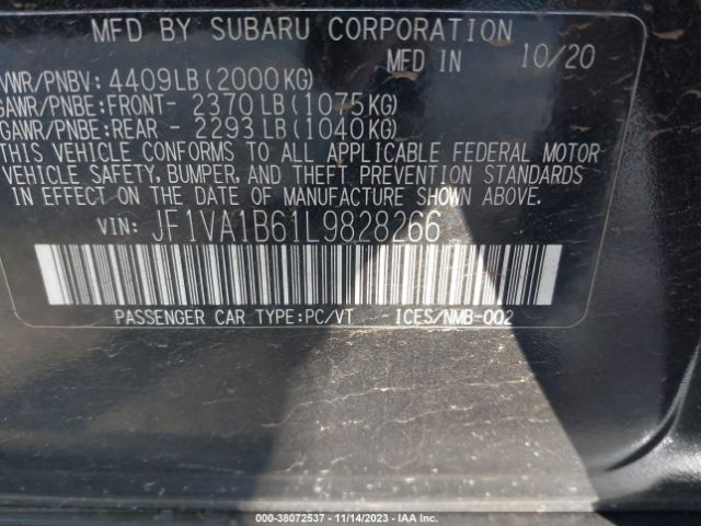 2020 SUBARU WRX JF1VA1B61L9828266 Photo 8