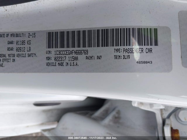 1C3CCCEGXFN668769 Chrysler 200 C