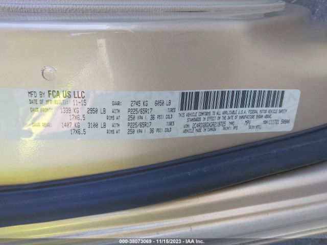 2C4RDGBGXGR219725 Dodge Grand Caravan American Value Pkg