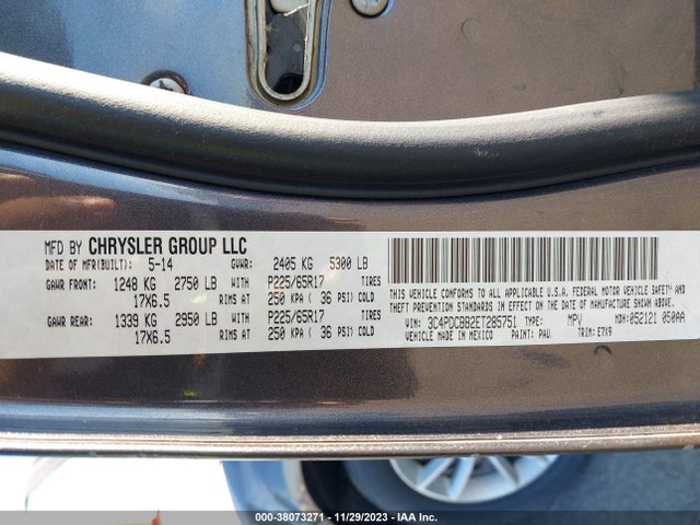 Dodge Journey Sxt 2014 3C4PDCBB2ET285751 Image 9