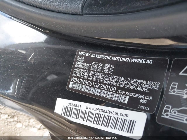 BMW 428i Xdrive 2016 WBA3N9C51GK250109 Image 9