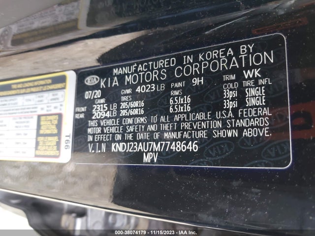 KIA SOUL S 2021 KNDJ23AU7M7748646 Image 9