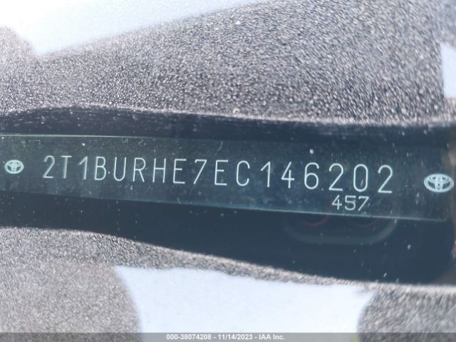 2T1BURHE7EC146202 Toyota COROLLA LE