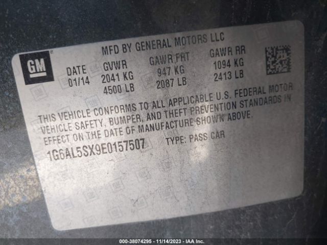 1G6AL5SX9E0157507 Cadillac Ats Premium