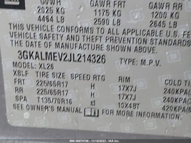 GMC Terrain Sle 2018 3GKALMEV2JL214326 Image 9