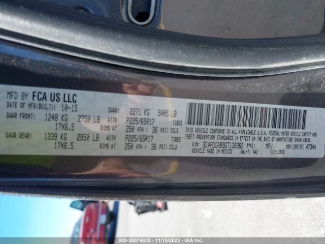 3C4PDCAB9GT138265 Dodge JOURNEY SE