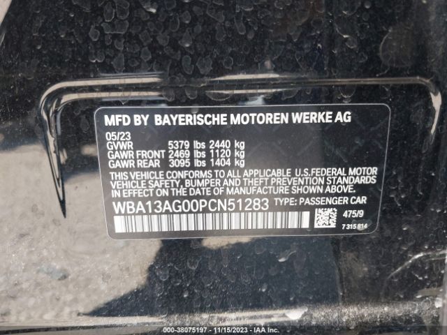 WBA13AG00PCN51283 BMW 530e