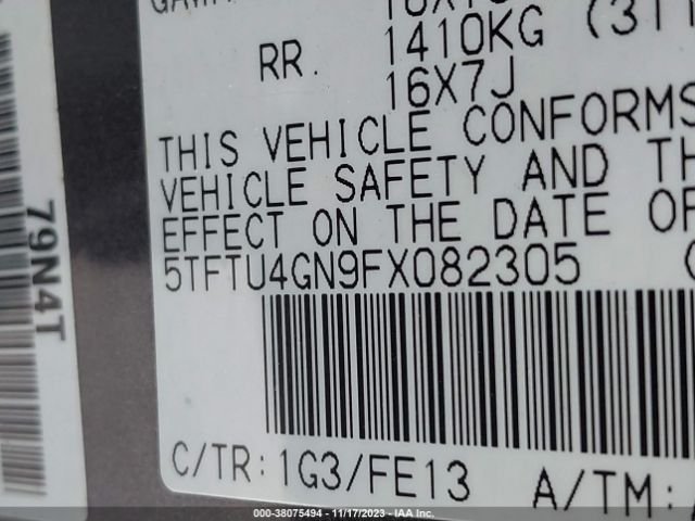 5TFTU4GN9FX082305 Toyota Tacoma Prerunner V6