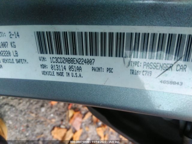 1C3CDZAB8EN224007 Dodge AVENGER SE
