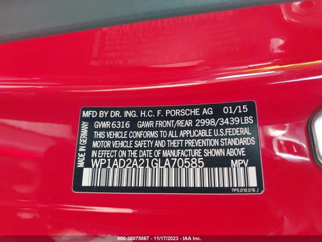 2016 PORSCHE CAYENNE WP1AD2A21GLA70585 Photo 8