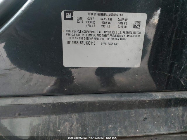 Chevrolet Impala 1lz 2015 1G1155SL5FU133115 Image 9