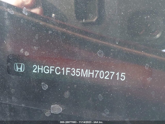 Honda CIVIC EX 2021 2HGFC1F35MH702715 Image 9