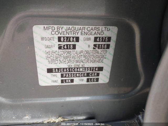 2004 JAGUAR X-TYPE SAJEA51C84WD95724 Photo 8