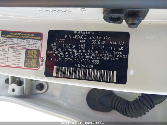 KIA RIO S 2023 3KPA24ADXPE540688 Image 9