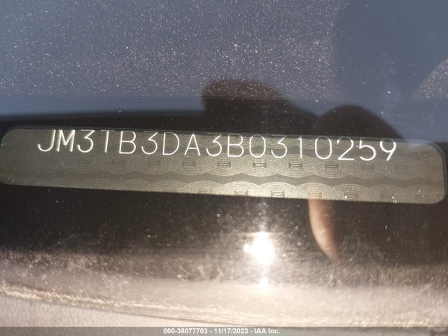 2011 MAZDA CX-9 GRAND TOURING VIN: JM3TB3DA3B0310259