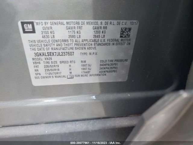 3GKALSEX7JL237607 GMC Terrain Denali