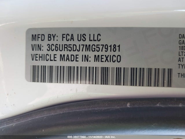 RAM 2500 Lone Star Regular Cab 2021 3C6UR5DJ7MG579181 Image 9
