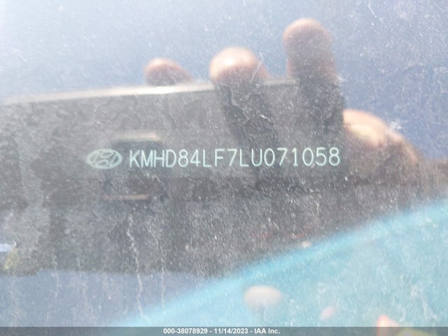 2020 HYUNDAI ELANTRA SEL VIN: KMHD84LF7LU071058