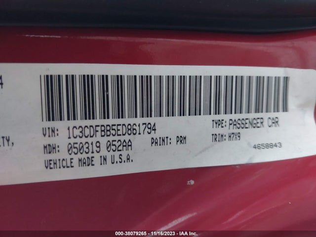 Dodge DART SXT 2014 1C3CDFBB5ED861794 Image 9