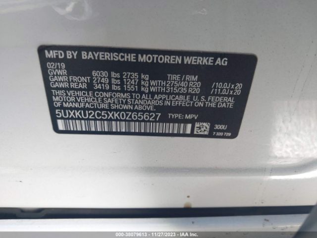 5UXKU2C5XK0Z65627 BMW X6 Xdrive35i
