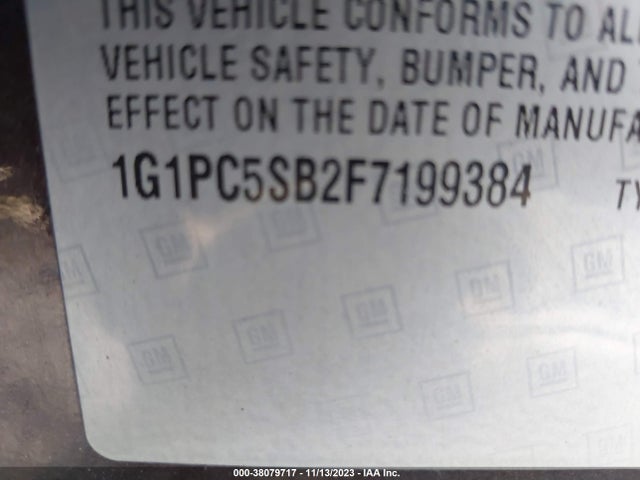 Chevrolet Cruze 1lt Auto 2015 1G1PC5SB2F7199384 Image 9