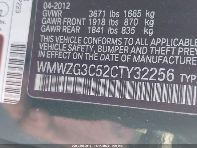 2012 MINI COOPER S CLUBMAN WMWZG3C52CTY32256 Photo 8