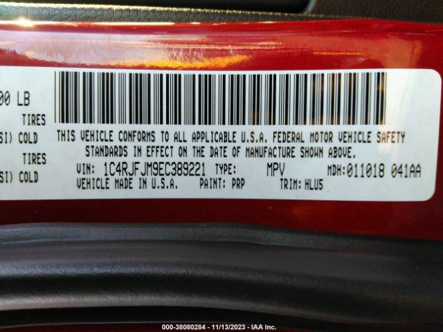 1C4RJFJM9EC389221 Jeep Grand Cherokee Summit