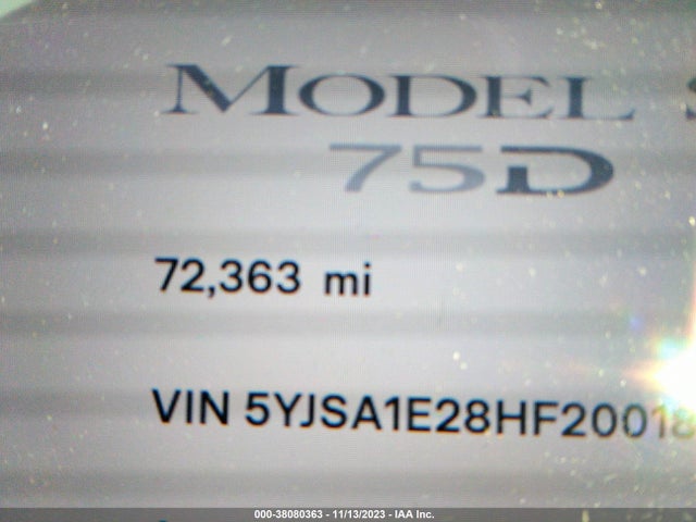 Tesla MODEL S 2017 5YJSA1E28HF200188 Image 25