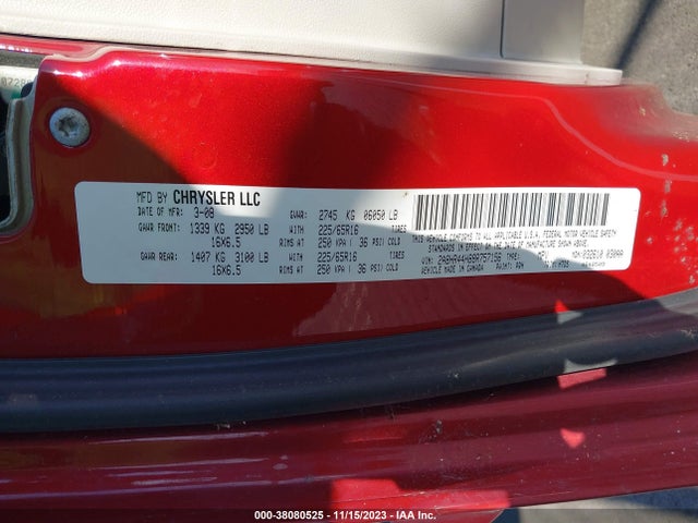 2008 CHRYSLER TOWN & COUNTRY LX VIN: 2A8HR44H88R757156