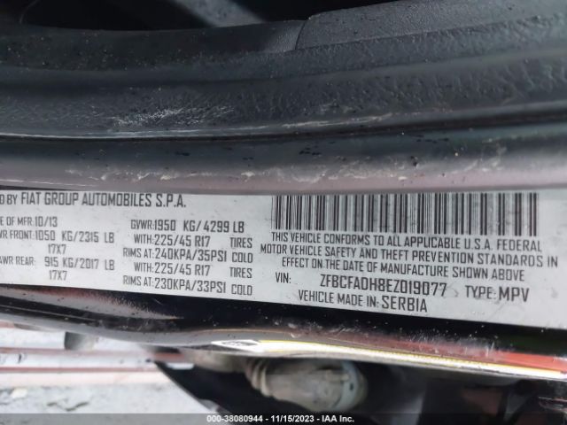 ZFBCFADH8EZ019077 Fiat 500L TREKKING